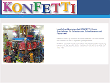 Tablet Screenshot of konfetti-wuppertal.de
